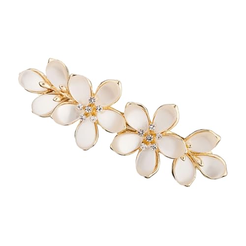 Schimmernde Katzen Augen Strasssteine ​​Blume Haar Accessoire Frühlingsklemme Haarclip Für Frauen Prom Event Everyday Styling Alltag Gebrauch Klauenclip von XINGLIDA