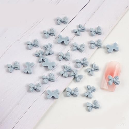 Simple Bowknots Nail Art Decorations Short Ribbon DIY Crafting Accessories 3D Bows Nail Sticker Resin Bows Nail Bowknot Nail Stickers von XINGLIDA