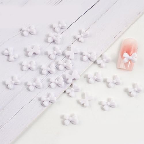 Simple Bowknots Nail Art Decorations Short Ribbon DIY Crafting Accessories 3D Bows Nail Sticker Resin Bows Nail Bowknot Nail Stickers von XINGLIDA