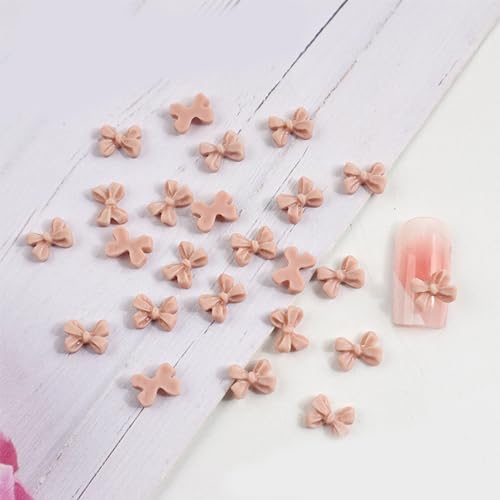 Simple Bowknots Nail Art Decorations Short Ribbon DIY Crafting Accessories 3D Bows Nail Sticker Resin Bows Nail Bowknot Nail Stickers von XINGLIDA