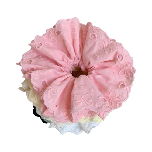 Spitzen Haarseile Haarbrötchen Spitzhöfe Elastizier Seil Große Knusprige Vintage Haarbänder Weibliche Accessoires Hochleistungszubehör Elegant von XINGLIDA