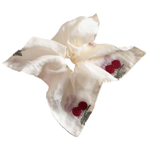 Spitzengeschnittene Elastische Haare Scrunchie Mit Stickblumen Dehnbares Haarband Hair Krawatte Für Pferdeschwanz Und Hochsteckfrisur Brötchen Styling Sticked Spitzenspitzer Scrunchie von XINGLIDA