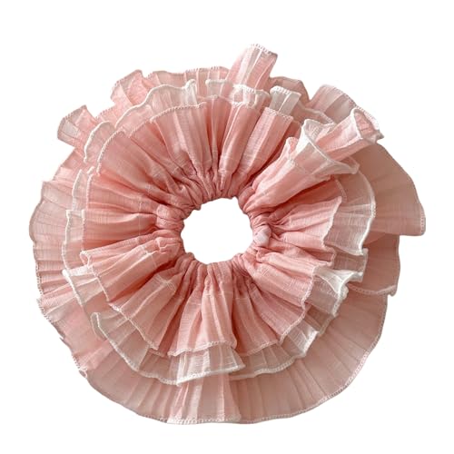 Spitzenhaarrunchies Für Frauen Haare Elastizier Ringe Ästhetische Krawatte Kritziger Pferdeschwanzhalter Großer Größe Scrunchie von XINGLIDA