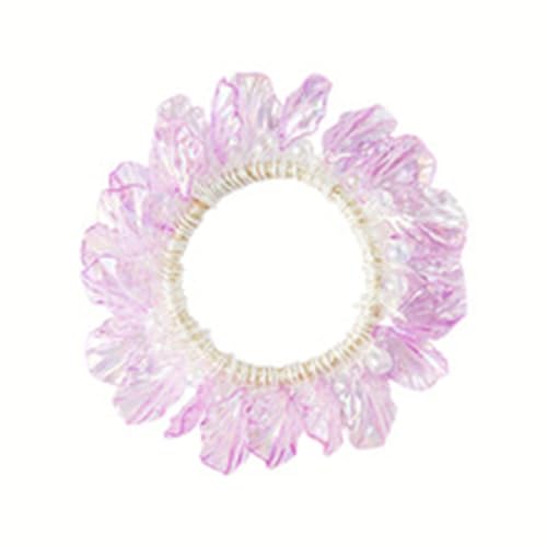 Stilvolle Schale Perlen Haare Elastizitätsrunchies Kombiniert Komfort Und Stile Für Den Täglichen Gebrauch Und Partys Event Shell Pearls Haarkrawatte von XINGLIDA