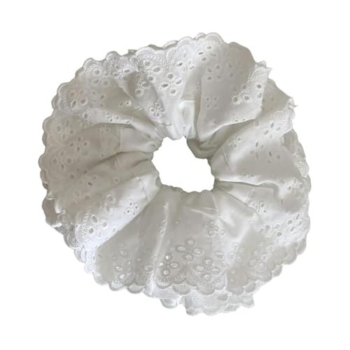 Stilvolle Spitzenhaarbindungen Hohe Elastizität Pferdeschwanzhaarbindungen Lady Girls Scunchies Zur Verbesserung Der Frisuren Hochzeit von XINGLIDA