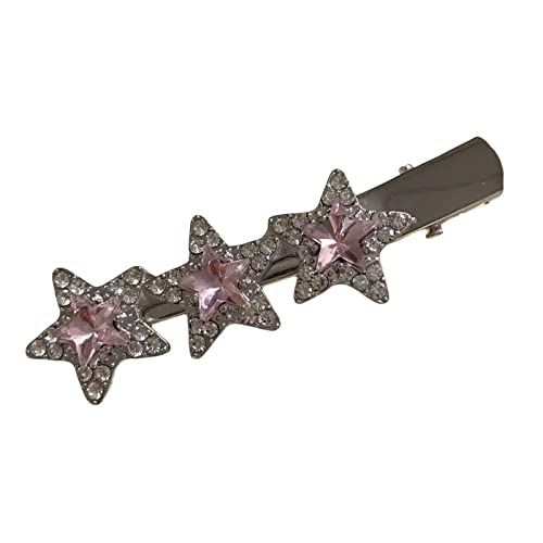 Strassstern Sternhaarclip Metal Entenbill Haare Barrettes Kleine Haarnadeln Kristallhaarclip Funkelnde Haarzubehör von XINGLIDA