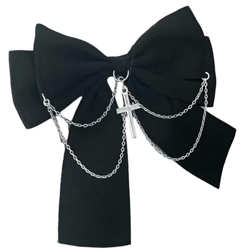 Süße Süße Girly Dunkle Bogen Haare Clip Bow Gothic Bündel Zubehör Süßes Balletcore Bow Hair Clips von XINGLIDA