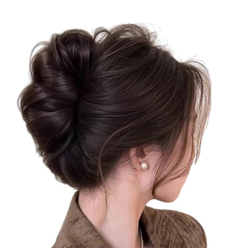 Synthetic Curly Bun Clip Clip Hitzebeständiger Glasfaser Haarzubehör Für Frauen Chaoting Hochsteckfrisur Styles Mühelosen Alltagspakte Praktische Synthetische Haarclip Mit Klauenverschluss von XINGLIDA