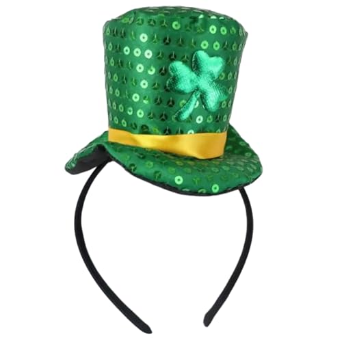 Top Haare Hoop Kobold Kopfbewegung Grün Für Frauen Männer Foto Requisiten Western Für Irish Day Unisex Tragen Kopfbedeckung von XINGLIDA