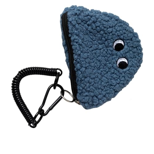 Weiche Plüsch Reiskugelwechsel Geldbörse Mit Reißverschlüssen Und Lanyard Design Münztasche Ideal Zum Einkaufen Und Organisieren Artikel Niedliche Plüsch Brieftasche von XINGLIDA