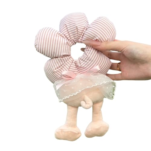 Weicher Stoff Elastischer Haare Scrunchie Mit Cartoonform Und Florale Druck Dekorative Haarkrawatte Für Teenager Erwachsene Zubehör Weiche Stoffrückungen von XINGLIDA