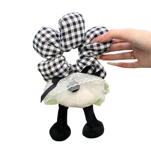 Weicher Stoff Elastischer Haare Scrunchie Mit Cartoonform Und Florale Druck Dekorative Haarkrawatte Für Teenager Erwachsene Zubehör Weiche Stoffrückungen von XINGLIDA