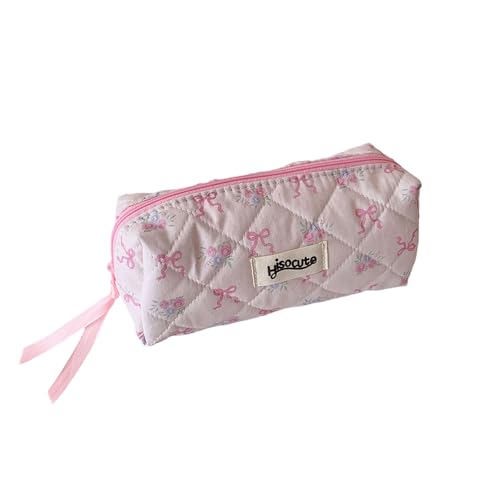 XINGLIDA Ästhetische Bleistiftkoffer Einfacher Beutel Make Up Tasche Süße Bögen Stiftbeutel Zurück In Die Schule Vorräte Für Mädchen Ästhetische Koreanische Stile Organisatoren von XINGLIDA