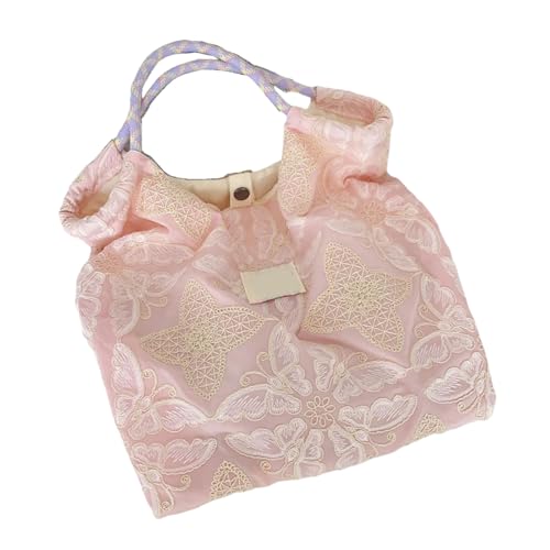 XINGLIDA Ästhetische Leinwand Getötet Tasche Wiederverwendbarer Schulter Für Frauen Freizeit Urlaub Einkaufsarbeit Fitnessstudio Spitze Taschen Geschenk Wiederverwendbares Lebensmittel Tuch von XINGLIDA