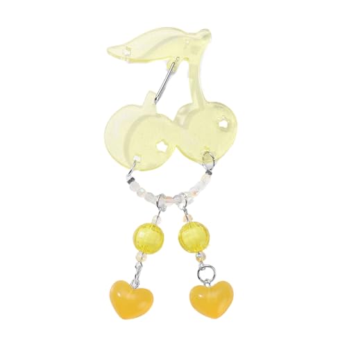 XINGLIDA Acrylkirschen Form Carabiner Multifunktionaler Rucksack Anhänger Schlüsselbeutel Charme Accessoires Für Frauen Girls Geschenke Acrylkirschform Carabiner von XINGLIDA