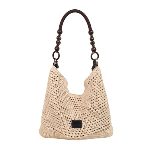 XINGLIDA Allzugemachte Crossbody Tasche Für Frauen Handtasche Stroh Strand Schulter Großer Kapazitätsmodern Achselhöhlen Schulter Häkel Crochet Crossbody Achselhöhle Stroh Strand Für Urlaub von XINGLIDA