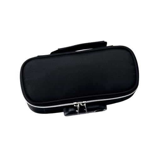 XINGLIDA Bleistiftkoffer Mit Hoher Kapazität Mit Kombinationsperre 4 Abschnitt Leinwand Hülle Stiftbeutel Kosmetik 21.5x7x11cm Oxford Stoff von XINGLIDA