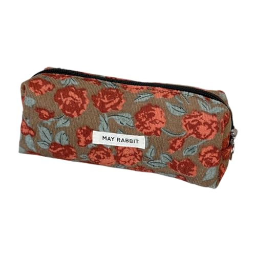 XINGLIDA Cord Stiftkoffer Bleistift Make Up Beutel Mit Lösung Für Schüler Multifunktional Case Cord Tasche von XINGLIDA