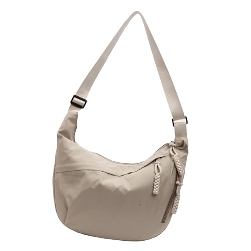 XINGLIDA Crescents Bag Freier Schulter Cross Body Taschen Mit Verstellbarem Riemen Mehrstöckige Trendige Knödelbeutel Frauen Für Frauen Männer Kleine Mit Halbmondform von XINGLIDA