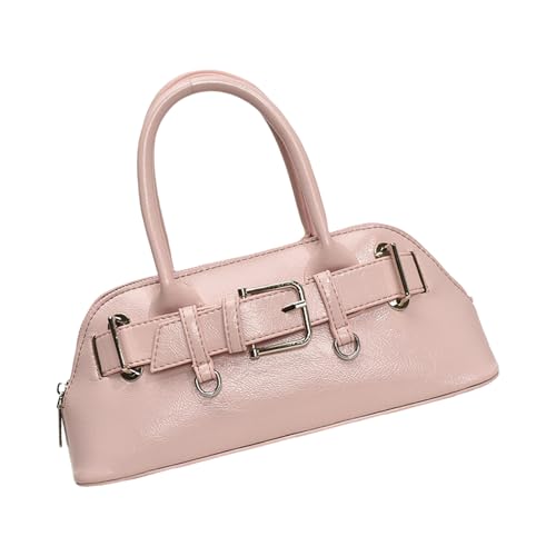 XINGLIDA Damen Bowling Tasche PU Leder Handtaschen Stilvolle Schulter Mode Crossbody Shopping Top Frauen Schulter Trend Crossbody Messenger PU Leder Handtasche Bowling von XINGLIDA