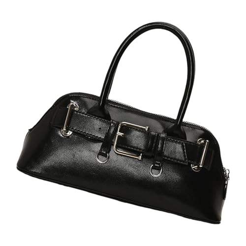 XINGLIDA Damen Bowling Tasche PU Leder Handtaschen Stilvolle Schulter Mode Crossbody Shopping Top Frauen Schulter Trend Crossbody Messenger PU Leder Handtasche Bowling von XINGLIDA