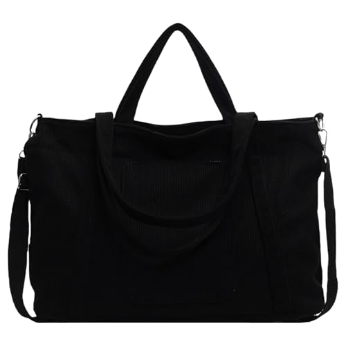 XINGLIDA Damen-Tasche, große Kapazität, Umhängetasche, Cord-Umhängetasche, lässige Messenger-Tasche, Studenten-Schultasche für Re XINGLIDA Damen-Tasche, große Kapazität, Umhängetasche, Cord-Umhängetasche, lässige Messenger-Tasche, Studenten-Schultasche für Re von XINGLIDA