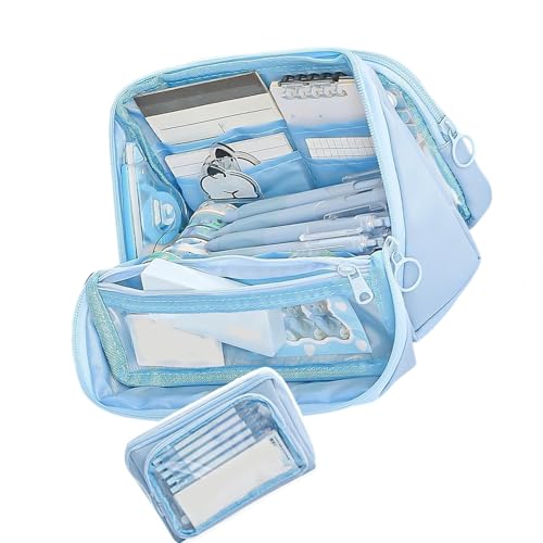 XINGLIDA Einfacher Bleistiftbeutel Ästhetischer Fall Großer Kapazität Stift Für Die Organisation Von Schullieferungen Ästhetische Einfache Box Schulbürovorräte von XINGLIDA