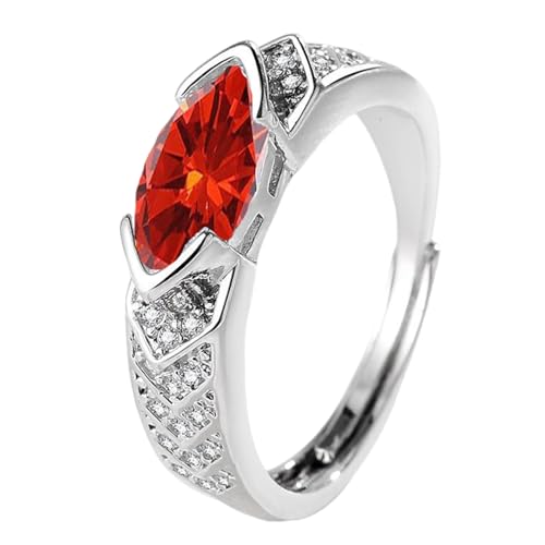 Einstellbare Größe Lymphatische Zirkonia Ringe Mit Moissaniten Mode Accessoire Für Tägliche Verschleiß Und Besondere Anlässe Geometrische Silberringe von XINGLIDA