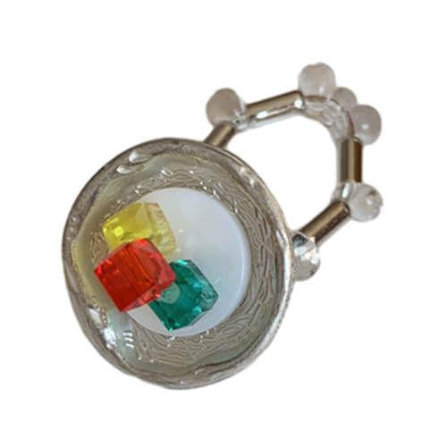 Elastische Ringe Unregelmäßiger Fritillarstammringe Verstellbares Mädchen Asymmetrischer Fritillaria Finger Für Frauen Fritillary Strench von XINGLIDA