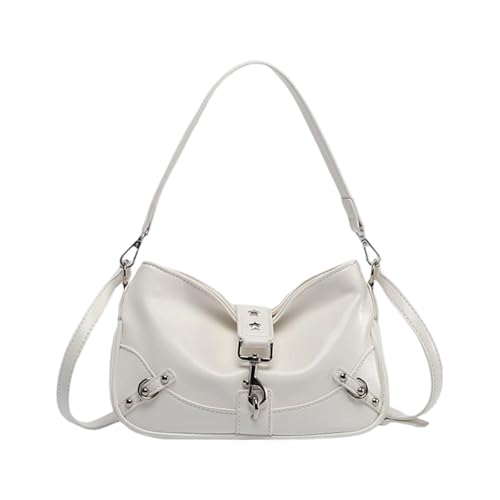 XINGLIDA Elegante Frauen Unterarm Tasche Casual Recond Bags PU Leder Crossbody Satchel Mit Verstellbarem Stapel Für Alltägliche Retro Modetasche von XINGLIDA