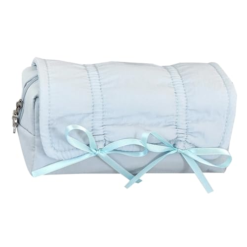 XINGLIDA Eleganter Bowknot Bleistift Fall 7.55x3.38x2.91inch Großer Stiftbeutel Bleistiftbeutel Reise Kosmetik Für Studentische Frauen Erwachsene Stülle Stift von XINGLIDA