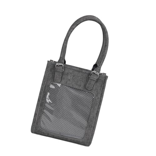 XINGLIDA Ergonomische Anime Handtasche Mit Klarem Abzeichen Display Fenster Praktische PU Umhängetasche Für Konventionen Trip School Pendeltasche von XINGLIDA