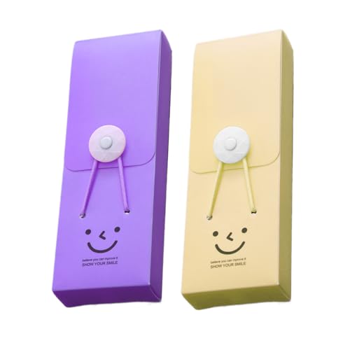 XINGLIDA Federmäppchen Federmäppchen Praktisches Federmäppchen Happy Face Schreibwarenbox Schreibwarenbox Schulbedarf für Schüler (A#) von XINGLIDA