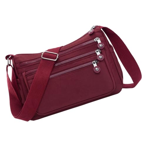 XINGLIDA Frauen Crossbody Bag Leichtes Mehrfacher Schultertasche Nylon Casual Handtasche Wasserdichte Nylon Messenger Geldbörsen Und Handtaschen von XINGLIDA