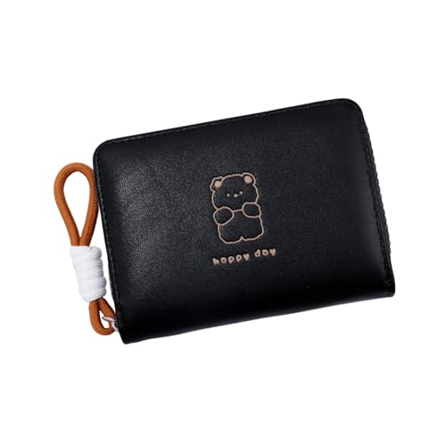 XINGLIDA Frauen Design PU Leder Brieftasche Großer Kapazitätskartenhalter Mit Münze Geldbörse Für Tägliche Verwendung Schöner Katzen Große Kapazität Kurzer Geldbörse Mit Kartenhalter PU Leder von XINGLIDA