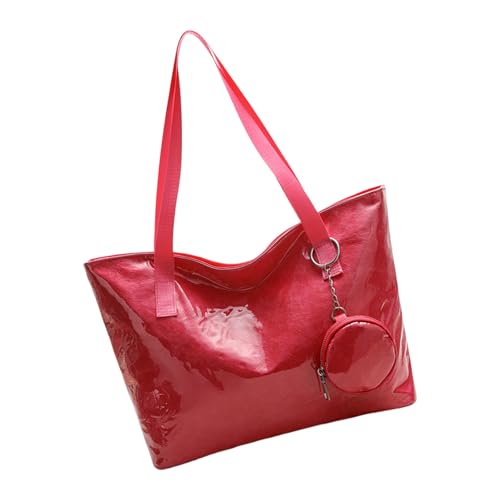 XINGLIDA Frauen Handtasche Stilvolle Achselhöhle Große Kapazität Schulter Pendeln Einfache Unterarmeinkäufe Große Kapazität Achselhilfe Weiblicher Handtasche Pendeln Schulter von XINGLIDA