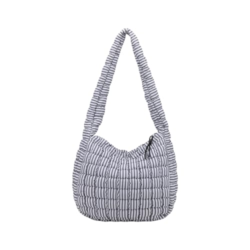 XINGLIDA Frauen Nylon Puffer Umhängetasche Stilvolle Und Geräumige Crossbody Taschen Gesteppte Satchel Geldbörse Für Pendeln Und Reisen Stilvolle Studentenbeutel von XINGLIDA