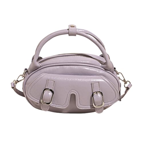 XINGLIDA Frauen PU Leder Crossbody Tasche Einfache Schulter Minderfarbene Messener Einkaufen Datierende Modische Handtasche Crossbody Obere Pu Leder Messenger von XINGLIDA