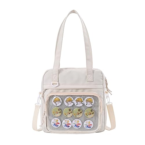 XINGLIDA Frauen Schlinge Tasche Outdoor Girls Jk Klare PVC Fenster Crossbody Bags Mode Canvas Damen Schulter Jk Handtaschen Frauen Schlinge von XINGLIDA
