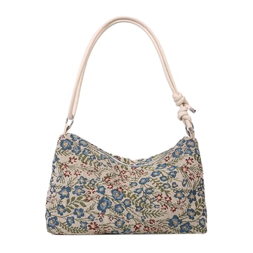 XINGLIDA Frauen Vintage Ethnische Unterarm Tasche mit Angepasst Riemen Reißverschluss Koreanische Mode Schulter Umhängetasc XINGLIDA Frauen Vintage Ethnische Unterarm Tasche mit Angepasst Riemen Reißverschluss Koreanische Mode Schulter Umhängetasc von XINGLIDA