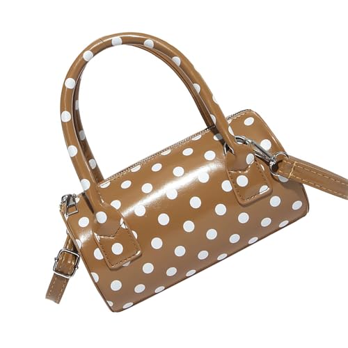 XINGLIDA Geometrische Crossbody Bag Leichte PU Schulter Geldbörse Einstellbarer Gurt Für Arbeitsreise Essentials Punkt Handtasche von XINGLIDA