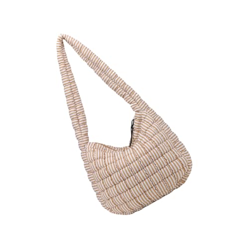 XINGLIDA Großkapazitäts Gesteppte Puffer Umhängetasche Modische Crossbody Taschen Nylon Satchel Geldbörse Für Frauen Mit Reißverschluss Schließung Leichter Gesteppter Tasche von XINGLIDA