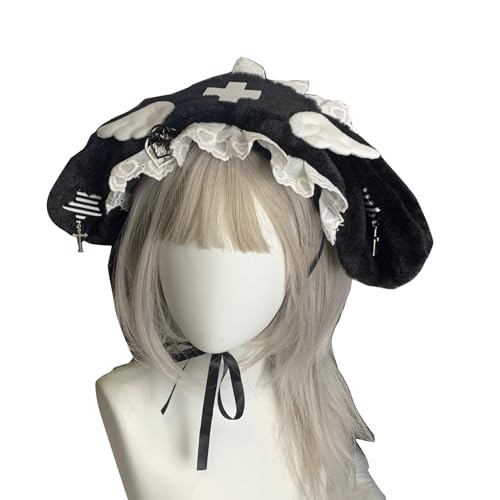 XINGLIDA Haarband, Gothic-Spitzen-Haarreif für Mädchen, Punk-Stil, Anime, Kaninchenohren, Cosplay, Kostüm, Party, Kopfschmuck, ComicShow, Kopfbedeckung (BK#) von XINGLIDA