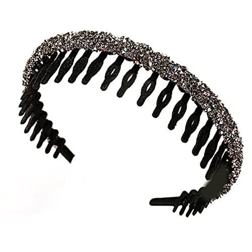 XINGLIDA Haarband, glitzerndes Kristall-Stirnband, gezahnter Haarreif für Festzug, Abschlussball, Braut, Hochzeit, Brautschmuck, Haarschmuck (BK#) von XINGLIDA