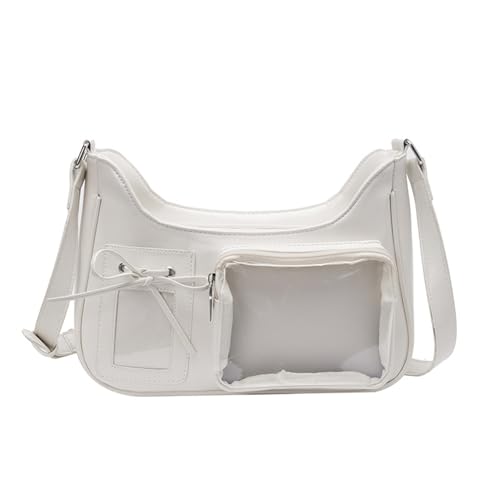XINGLIDA Japanische Stile Itabag schöne Umhängetasche Clear Crossbody Bag Mode Dating Bag PU Leder Messengers Bag School Tasche XINGLIDA Japanische Stile Itabag schöne Umhängetasche Clear Crossbody Bag Mode Dating Bag PU Leder Messengers Bag School Tasche von XINGLIDA