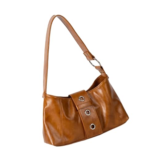 XINGLIDA Kompakter Retro PU Umhängetasche Mit Verstärktem Stich Wasserdichtem Achselgrundstück Für Einkaufsreisen Modische Praktische PU Handtasche Geeignet von XINGLIDA