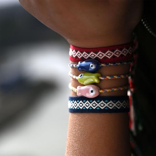 XINGLIDA Lebendige Keramikfisch Charmalme Armband Inspire Handgelenk Spülung Schmuck Für Frauen Tragbare Robuste Designs Ziehen Stringarmband von XINGLIDA