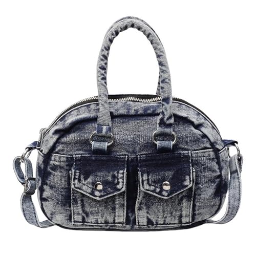XINGLIDA Luxusjeans Umhängetasche Leichte Crossbody Geldbörse Geräumige Innenraum Freizeit Handtasche Zum Einkaufen Und Reisen Botenbeutel Mit Mehreren Taschen von XINGLIDA