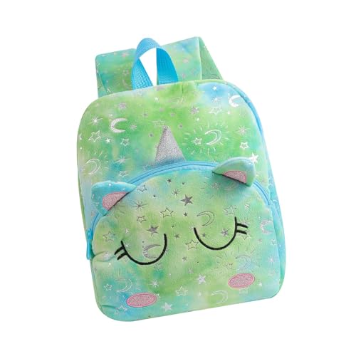 XINGLIDA Mädchenkindergarten Rucksack Mit Verstellbarem Schultergurt Bequeme Regenbogen Tierschule Für Kinder Von 3+ Vorschule Rucksack von XINGLIDA