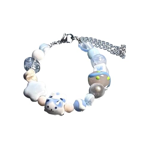 XINGLIDA Mehrfarbiger Perlenarmband Leicht Verstellbares Handchain Mode Schmuck Geschenk Hautfreundliches Handgelenk Accessoires Buntes Perlen Freundschaftsarmband von XINGLIDA